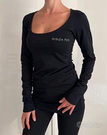 Top maniche lunghe nero Patrizia pepe misura S
