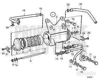 Ricambi Radiatore olio Volvo Penta 2003T