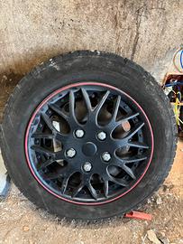 Gomme invernali e cerchi in ferro Ford fiesta 2008