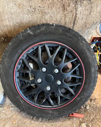 Gomme invernali e cerchi in ferro Ford fiesta 2008