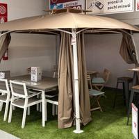 Gazebo 330x330 cm con pareti