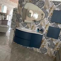 Mobile bagno lavabo semicurvo