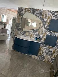 Mobile bagno lavabo semicurvo
