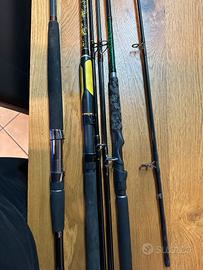 3 canne da siluro black cat madcat e unicat nuove