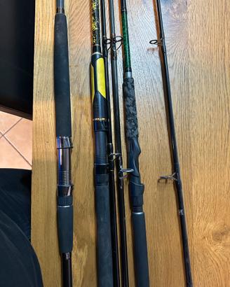 3 canne da siluro black cat madcat e unicat nuove