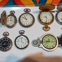 stock orologi, ciondoli, tasca, cintura, scrivania
