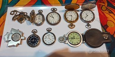stock orologi, ciondoli, tasca, cintura, scrivania