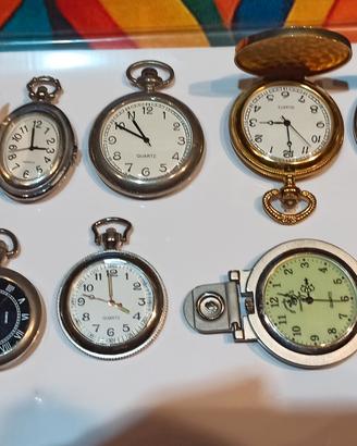 stock orologi, ciondoli, tasca, cintura, scrivania