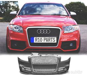PARAURTI ANTERIORE AUDI A4 04-07 LOOK RS4 GRIGLIA 