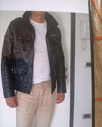 giubbotto uomo in pelle superdray jpn