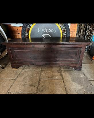 cassapanca antica in legno 