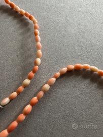 Collana in coralli rosa cm.42