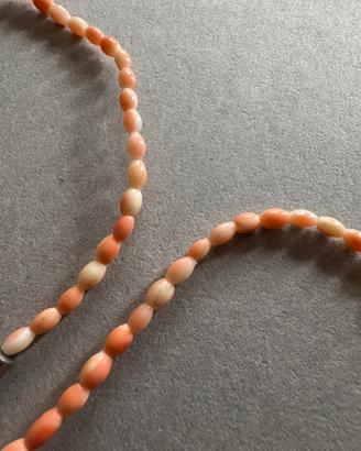 Collana in coralli rosa cm.42