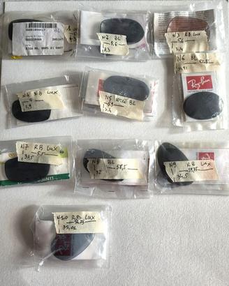 Lotto 22 Coppie Vetri/Lenti Ray-Ban / Bausch & Lom