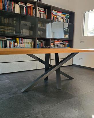 Tavolo RIFLESSI rovere massello 240x100 sp. 5 cm