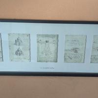 quadro schizzi Leonardo da Vinci (ripr.)