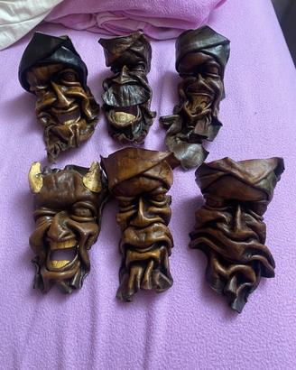 Set maschere da parete