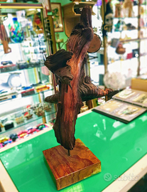 Scultura legno naturale