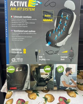 Coprisedile ventilato con presa usb