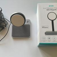 Caricabatterie Zike wireless MagSafe 2 in 1