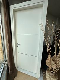 Porta interna 80x210 legno laccato bianco