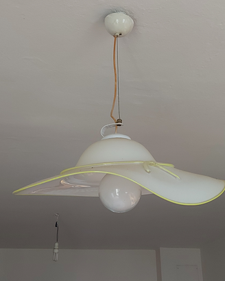 LAMPADARIO VETRO MURANO LAVORATO A MANO DIAM. 70cm