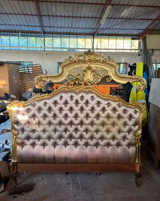 Testiera Letto Matrimoniale Barocco Dorata