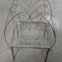 Porta riviste  artigianale  in ferro battuto