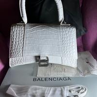 Mini borsa a mano Balenciaga in pelle di coccodril