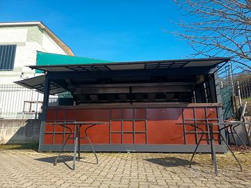 Chiosco casetta itinerante vendita alimenti