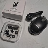 Set Tech Playboy Fragrances - Mouse LED+Auricolari