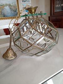 LAMPADARIO  in cristallo  tondo