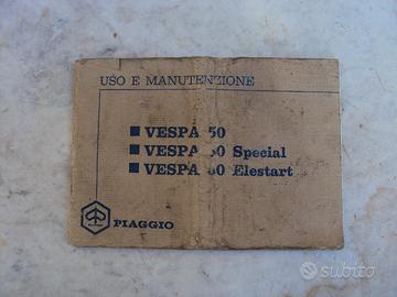 libretto manutenzione vespa 50
