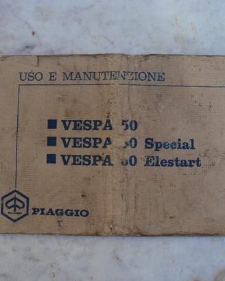 libretto manutenzione vespa 50