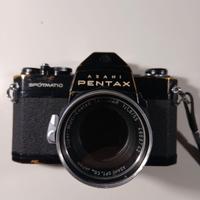 Asahi Pentax Spotmatic SP II nera Takumar 1:1.8/55
