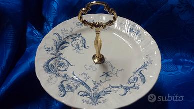 alzatina con piatto vintage