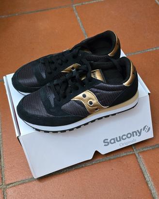SAUCONY DONNA NERO ORO  38