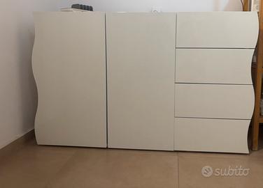 Mobiletto bianco lucido