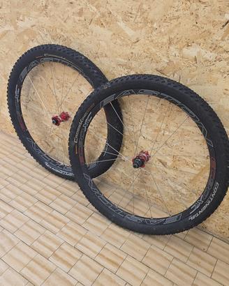 Cerchi carbonio MTB 26” sgancio rapido. SRAM 11v