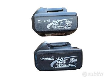 2 X Batteria Makita BL1830 18V 3Ah (originali) (A)