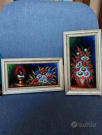 quadri olio su seta pittore Gualco 