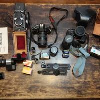 macchine fotografiche vintage: YOSHICA PENTAX ecc.