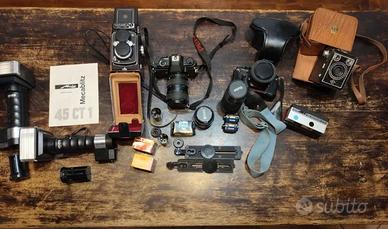 macchine fotografiche vintage: YOSHICA PENTAX ecc.