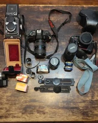 macchine fotografiche vintage: YOSHICA PENTAX ecc.