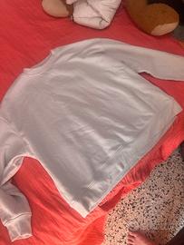 Felpa primark sul bianco/grigio