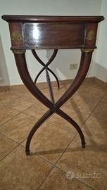 consolle ciliegio a due cassetti anni'50