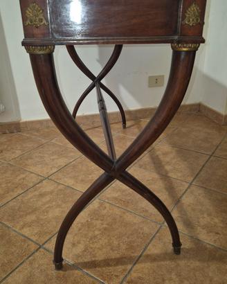 consolle ciliegio a due cassetti anni'50