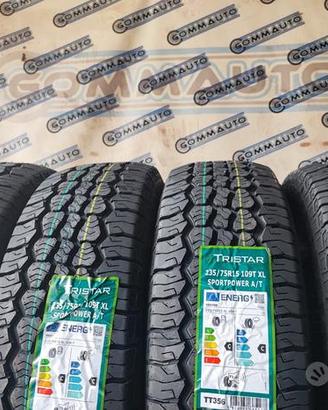 4 pneumatici nuovi 235 75 15 tristar at 4 x 4