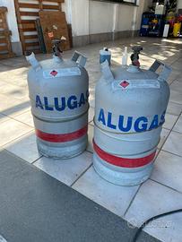N.2 Bombole Alugas ricaricabili in alluminio