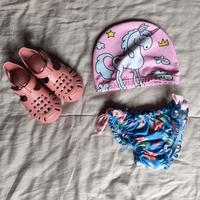 Set piscina - mare bambina 1-2 anni 